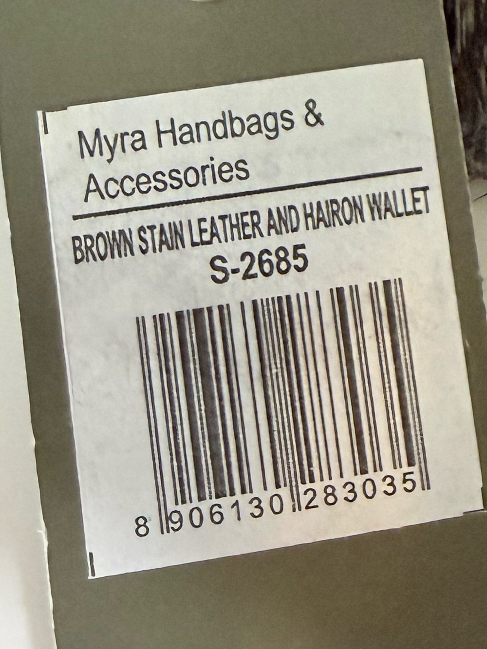 Myra Bag Hair-On Cowhide Long Wallet - Black & White Spotted - Picture 4 of 4